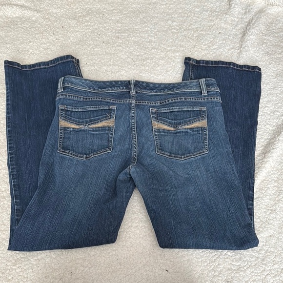 White House Black Market Blue Flare Wide Leg Jeans - Picture 4 of 4